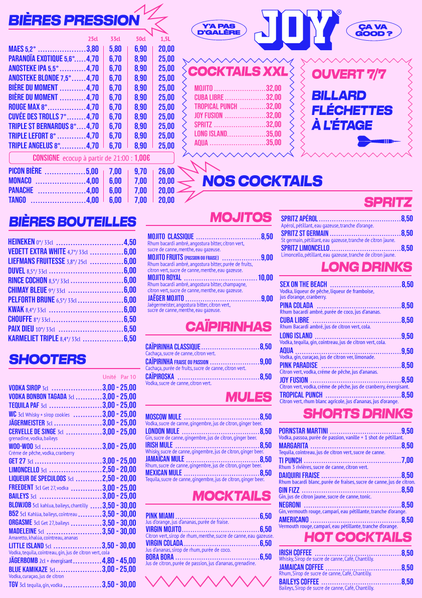 Carte Joy — page 1